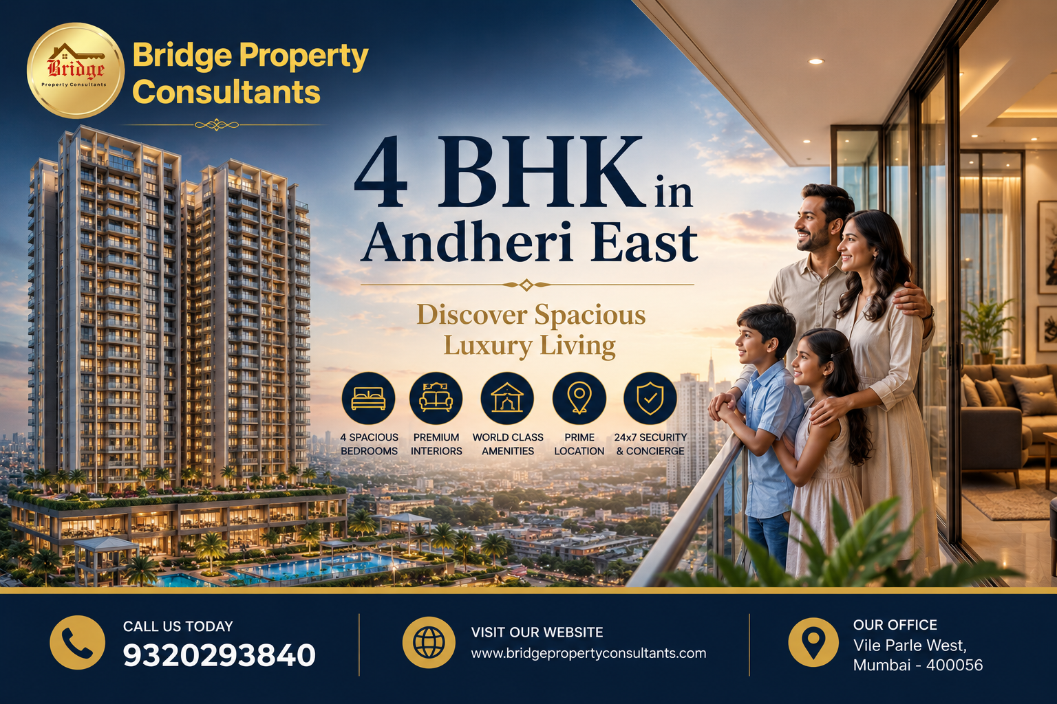4 BHK in And⁠heri East​