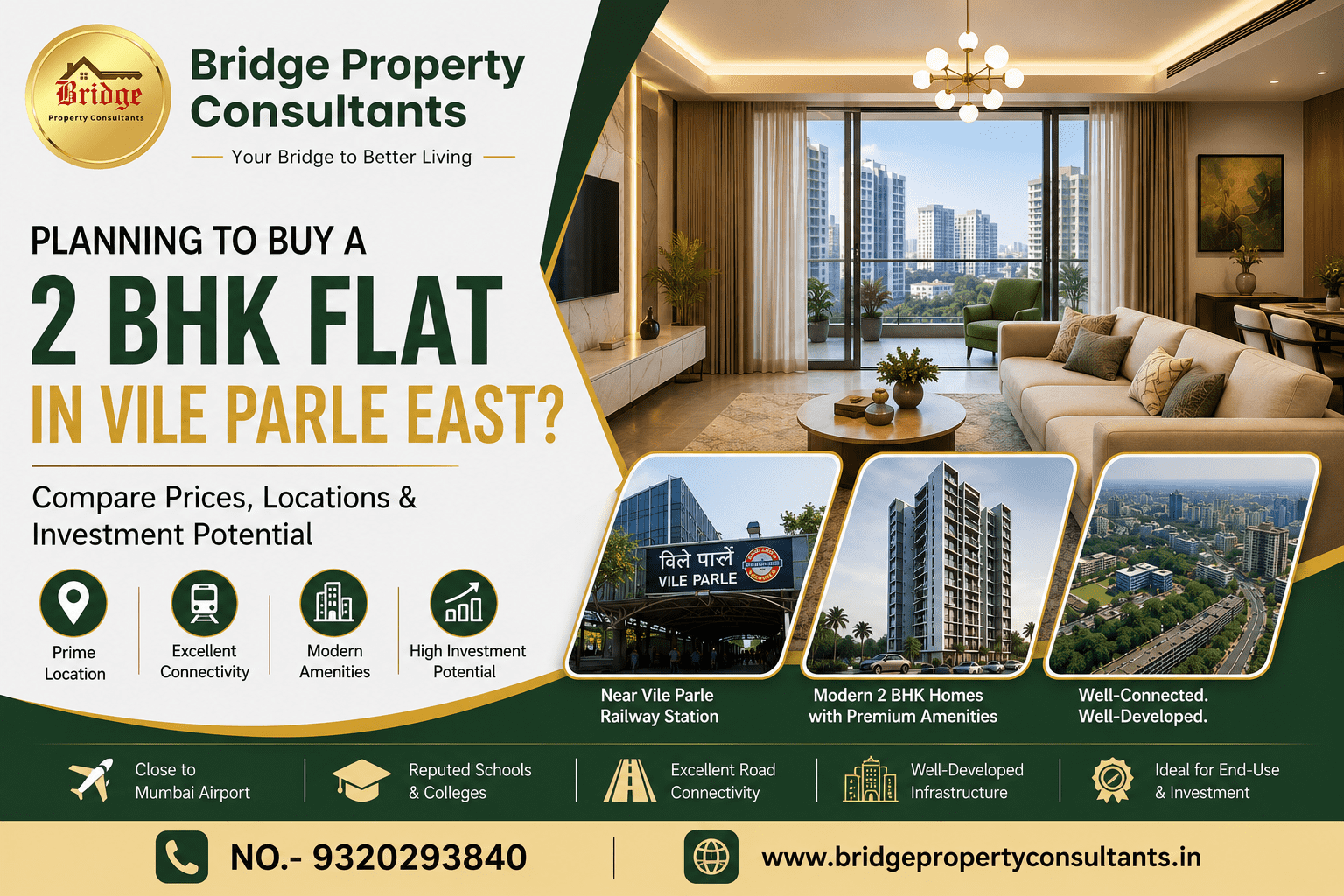 2 BHK Flat in Vile Parle East